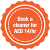 Book cleaning services in Abu Dhabi from AED 14 per hour. TRY US! 20% off on your first clean